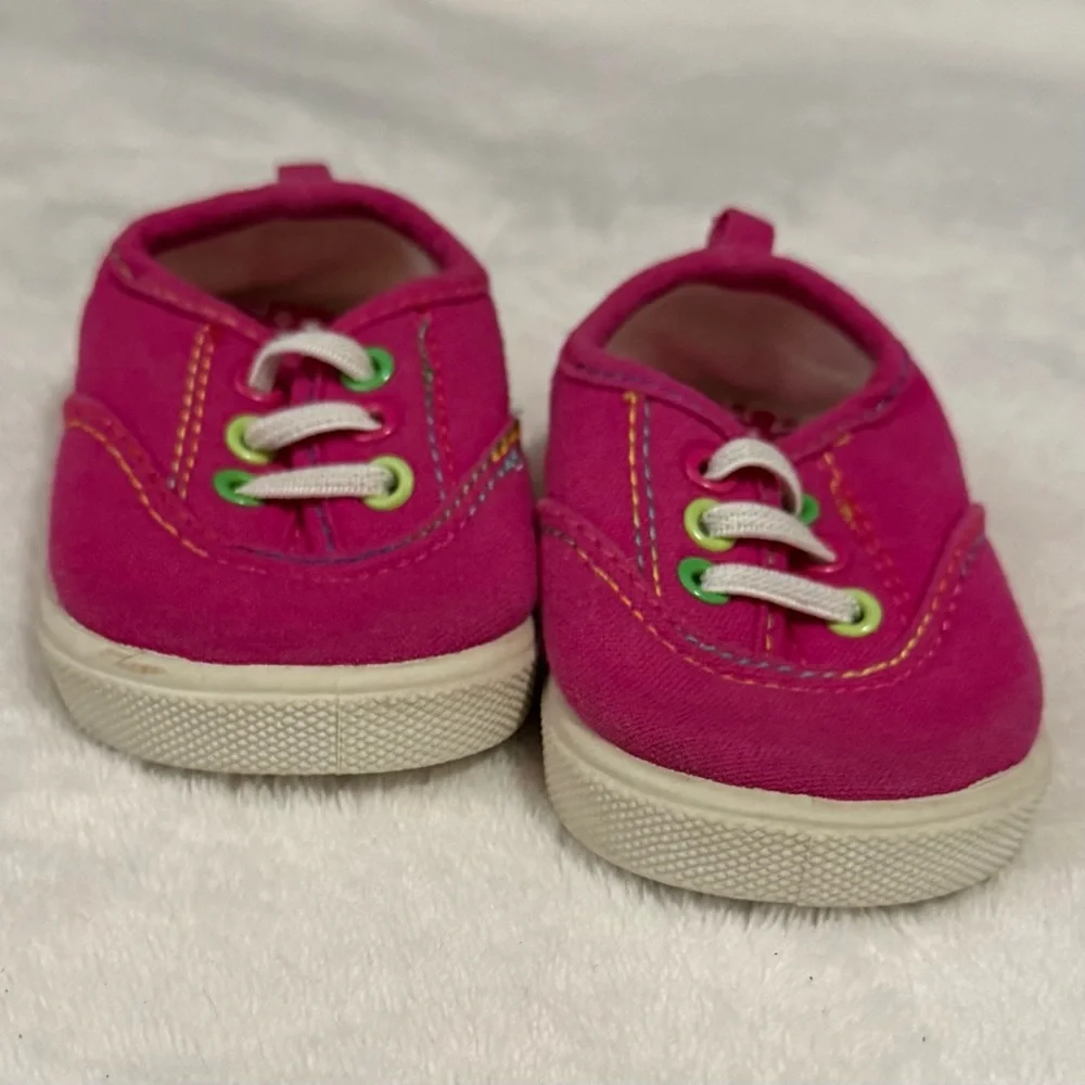 Faded Glory baby size 3 magenta pink slip on shoes